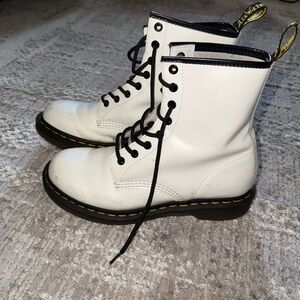 Dr. Martens White Combat Boots